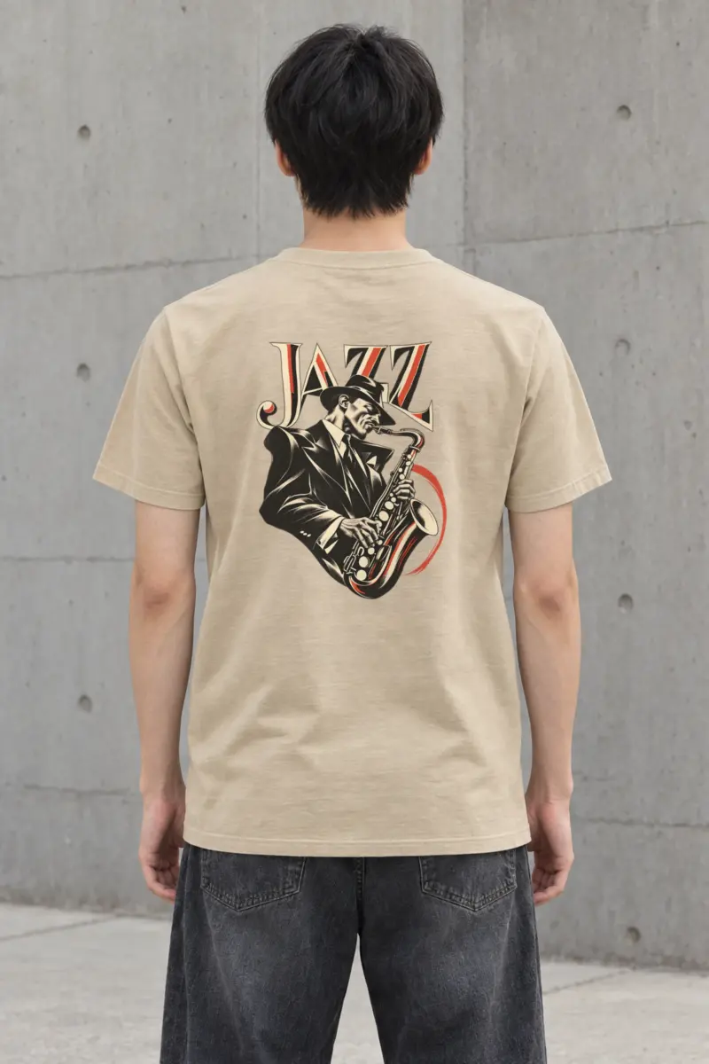 "Jazz In Vermilion" Heavyweight Unisex Crewneck T-shirt