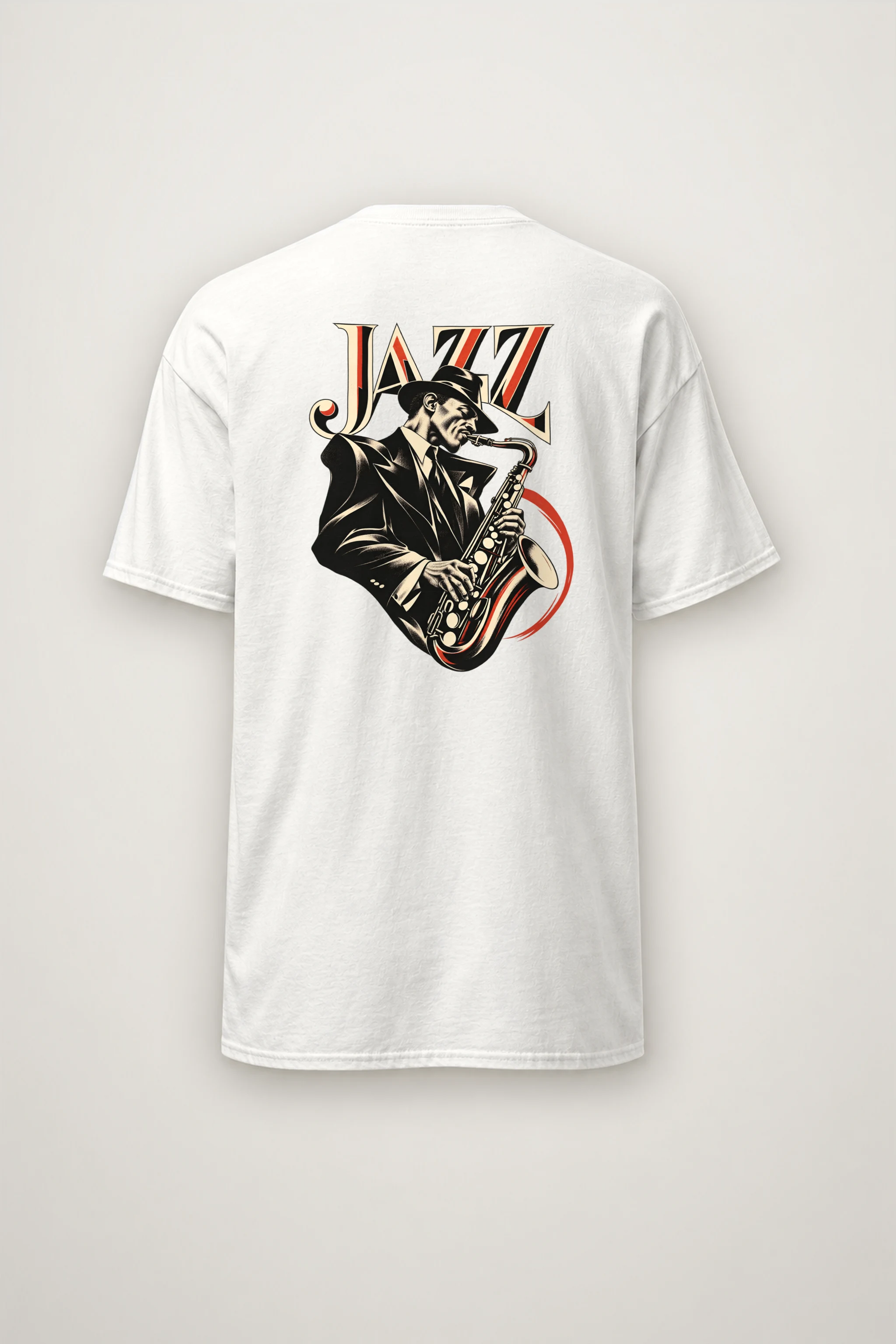 "Jazz In Vermilion" Heavyweight Unisex Crewneck T-shirt