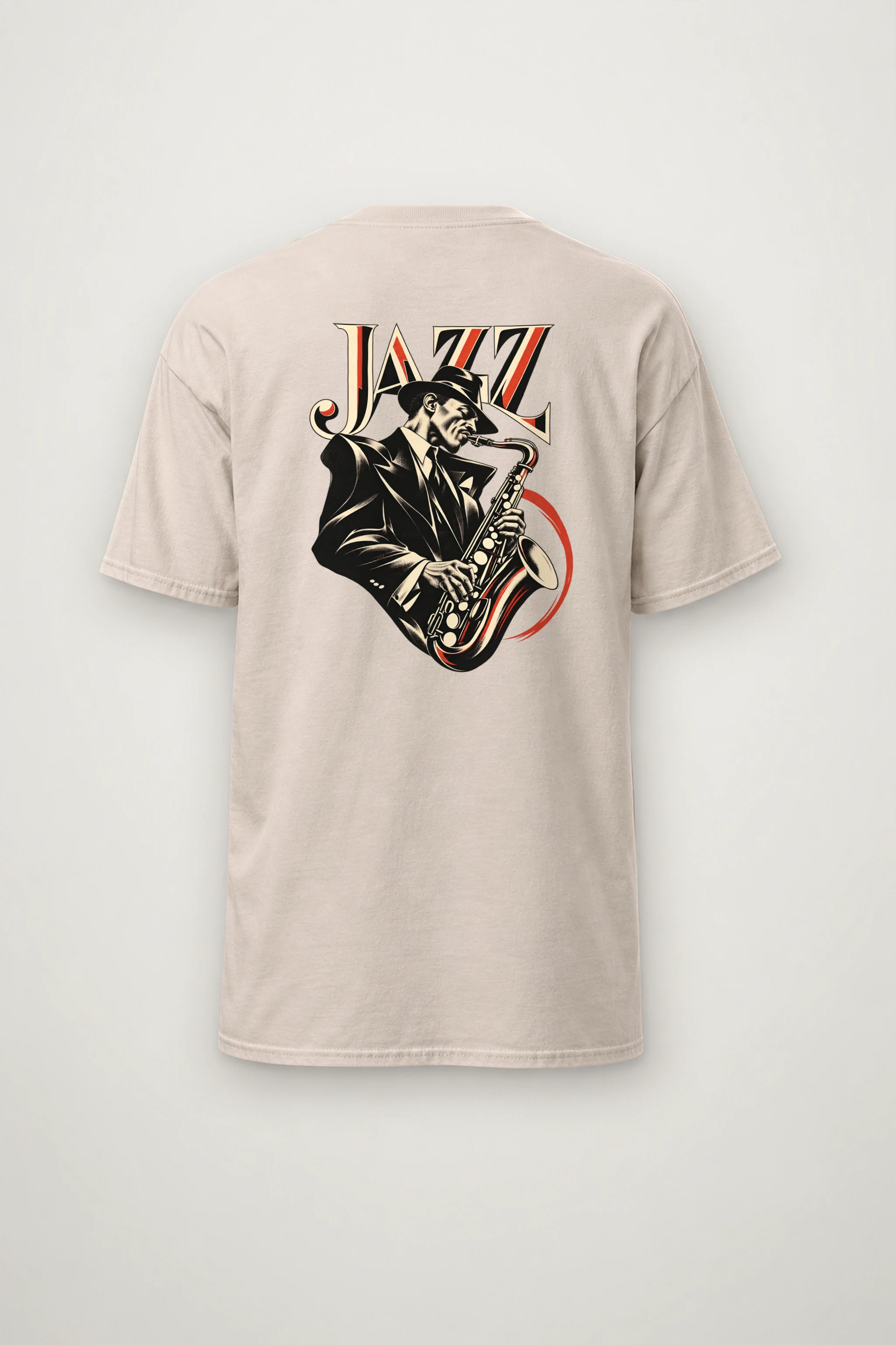 "Jazz In Vermilion" Heavyweight Unisex Crewneck T-shirt
