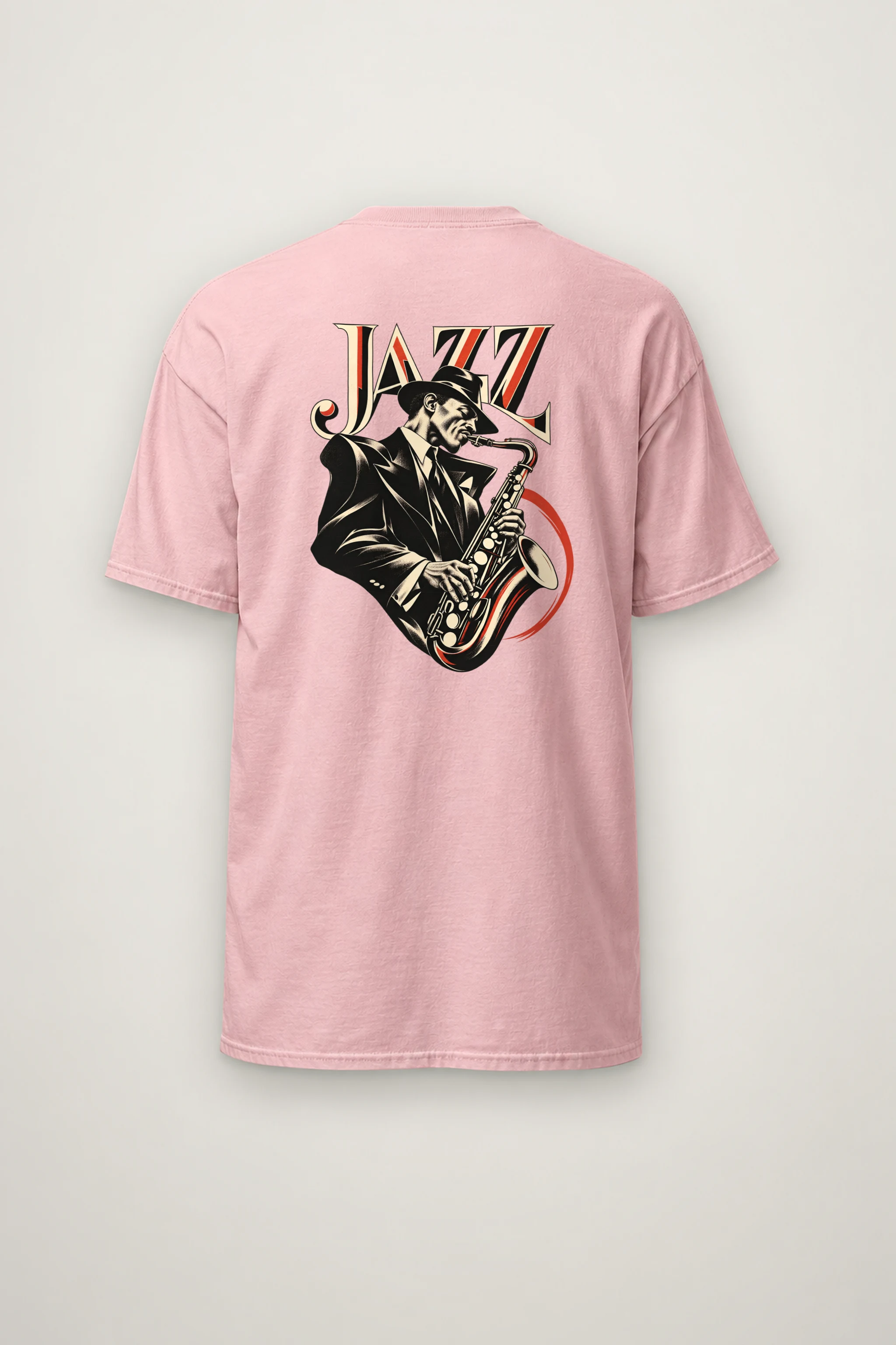 "Jazz In Vermilion" Heavyweight Unisex Crewneck T-shirt