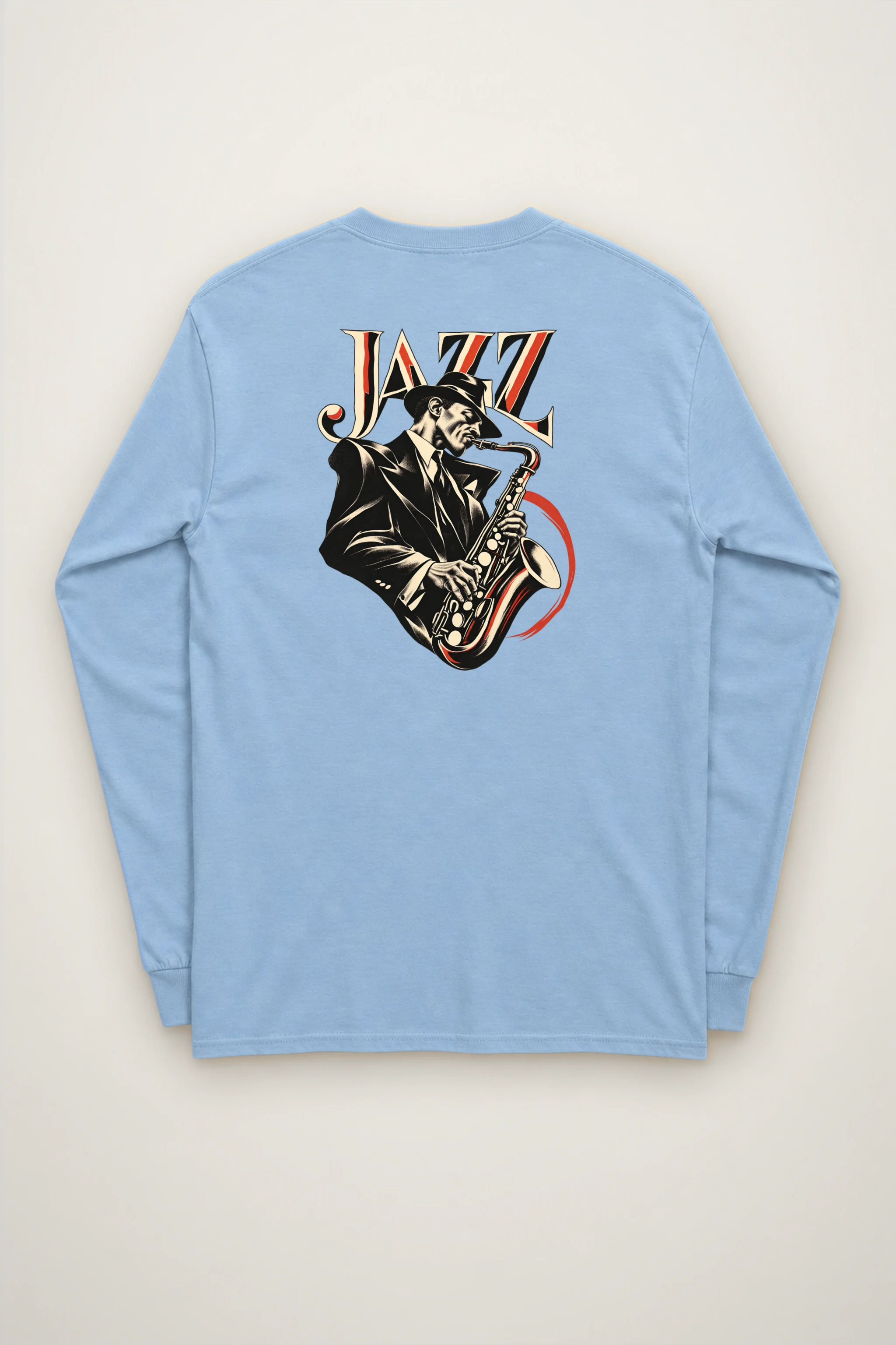 "Jazz in Vermilion" Unisex Longsleeve T-shirt