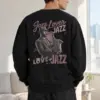 "Jazz Love" Heavy Blend Unisex Crewneck Sweatshirt | Gildan 18000