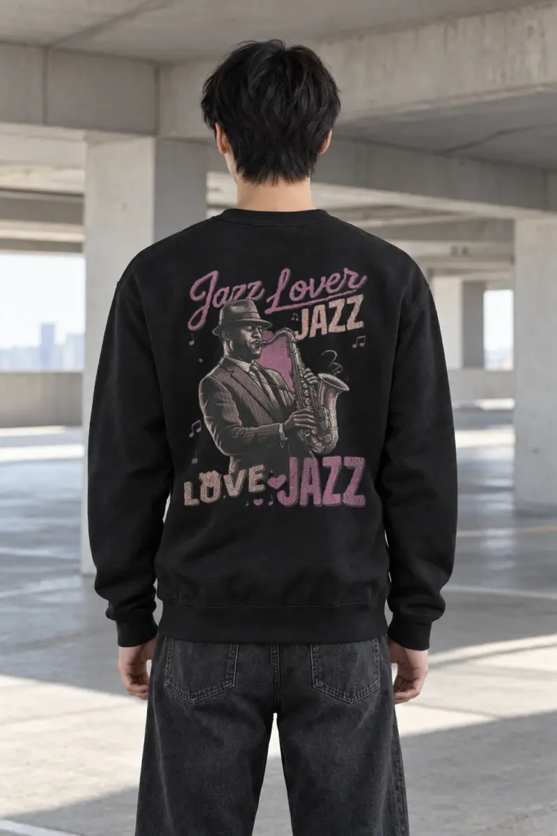 "Jazz Love" Heavy Blend Unisex Crewneck Sweatshirt | Gildan 18000