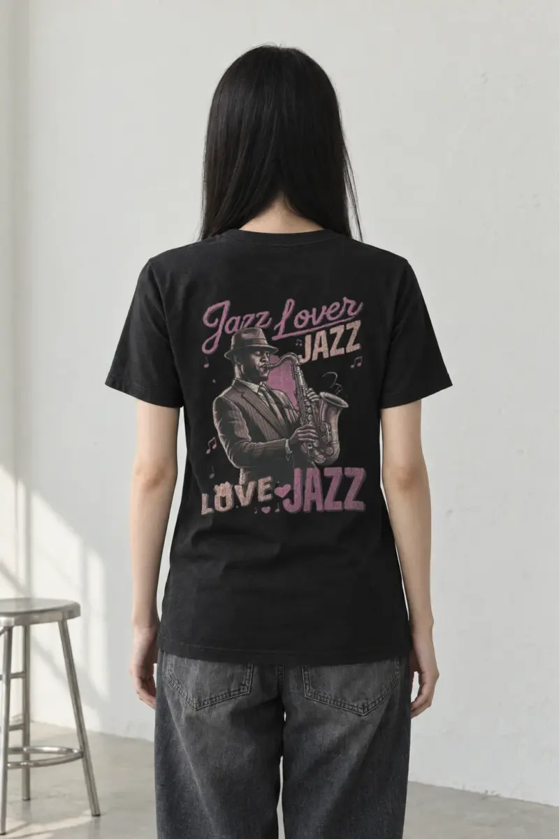 "Jazz Love" Heavyweight Unisex Crewneck T-shirt