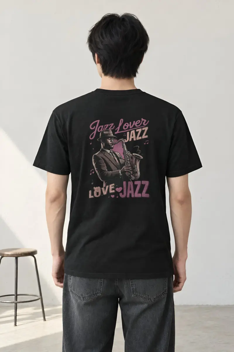 "Jazz Love" Heavyweight Unisex Crewneck T-shirt