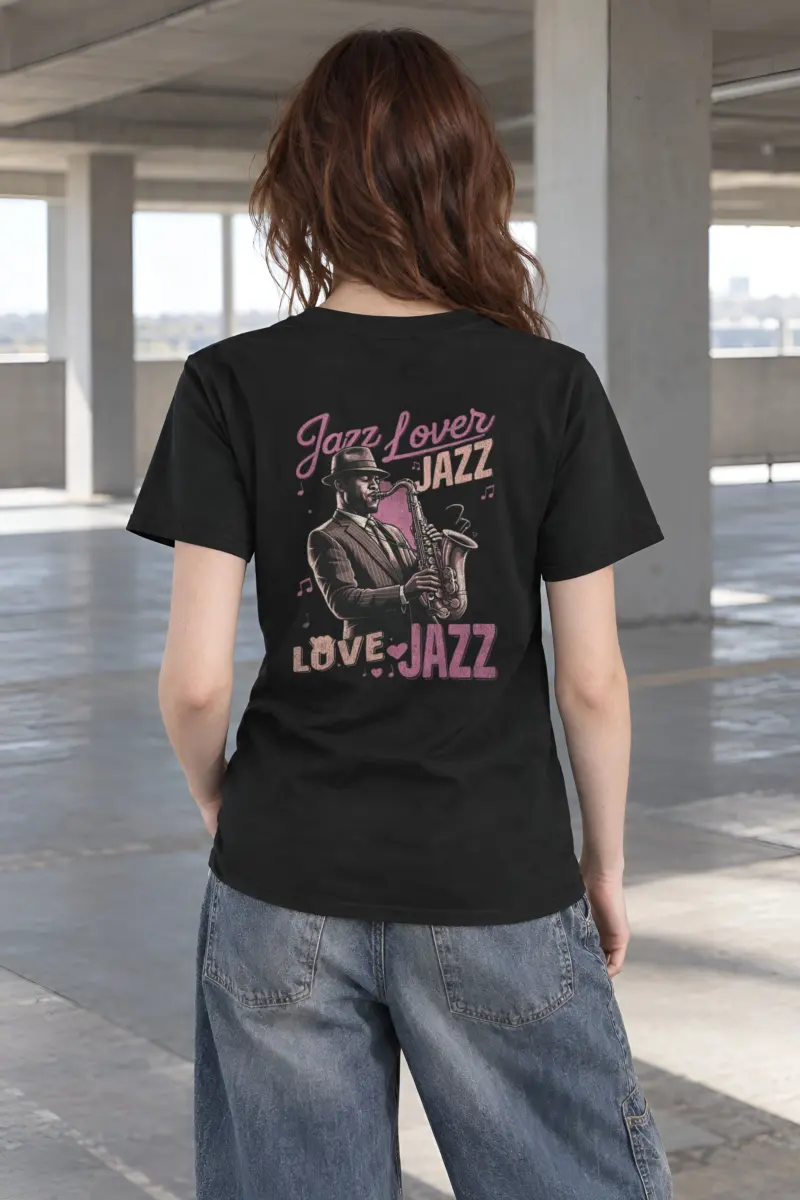 "Jazz Love" Heavyweight Unisex Crewneck T-shirt