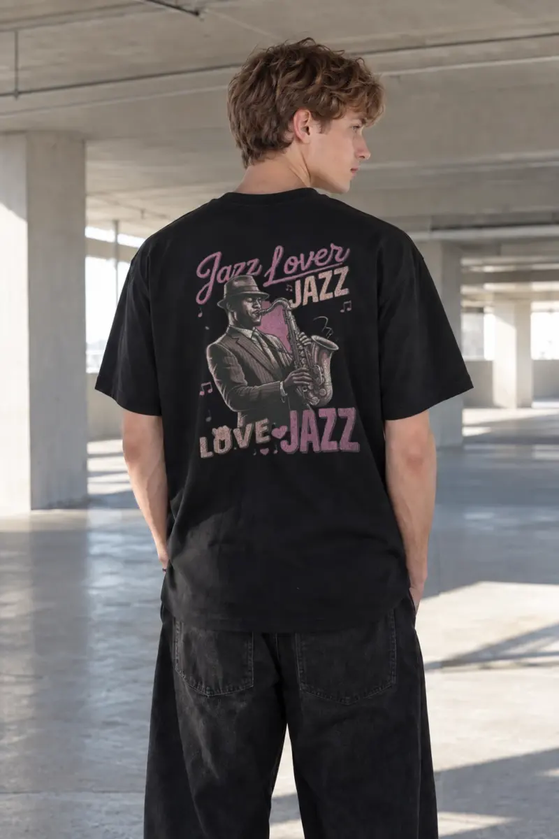 “Jazz Love” Heavyweight Unisex Crewneck T-shirt | Gildan 5000