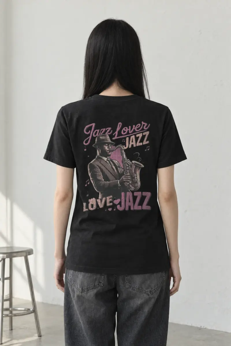 "Jazz Love" Heavyweight Unisex Crewneck T-shirt