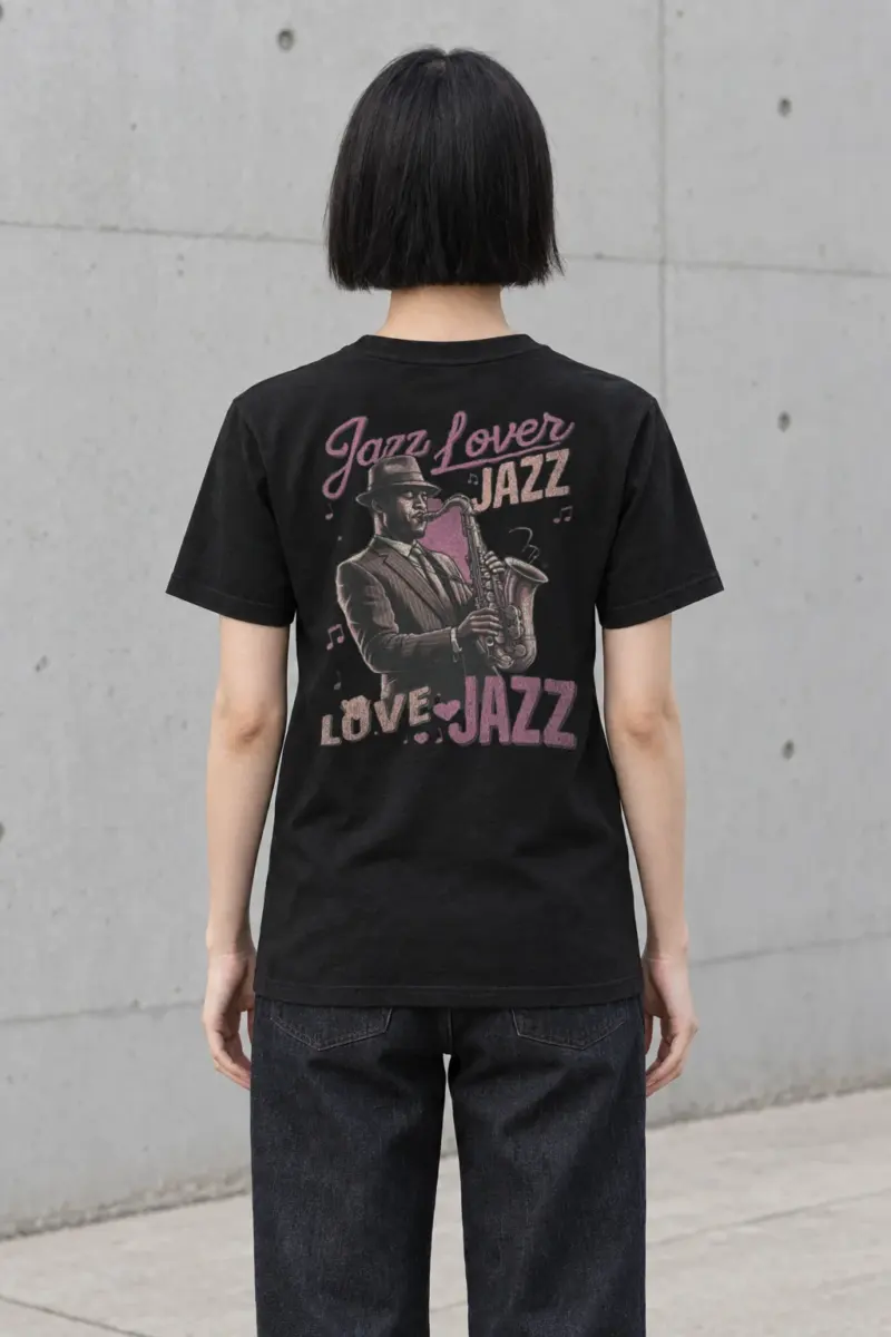 "Jazz Love" Heavyweight Unisex Crewneck T-shirt