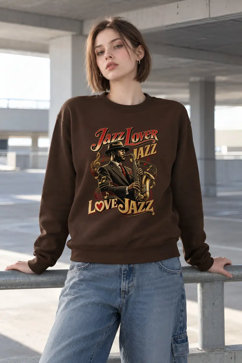 "Jazz Lover" Heavy Blend Unisex Crewneck Sweatshirt