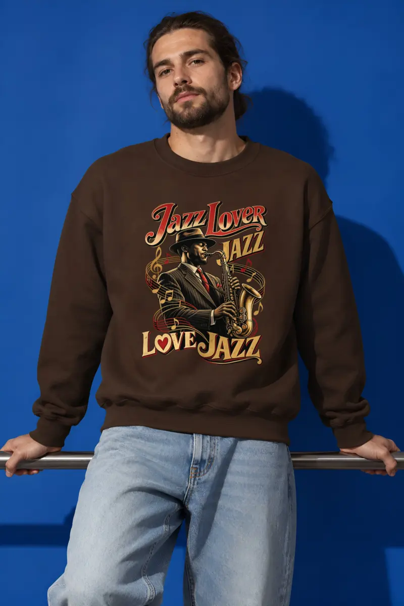 "Jazz Lover" Heavy Blend Unisex Crewneck Sweatshirt