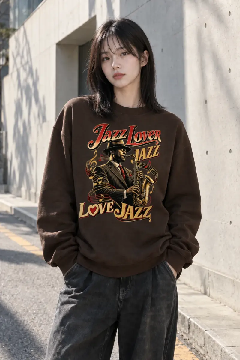 "Jazz Lover" Heavy Blend Unisex Crewneck Sweatshirt | Gildan 18000