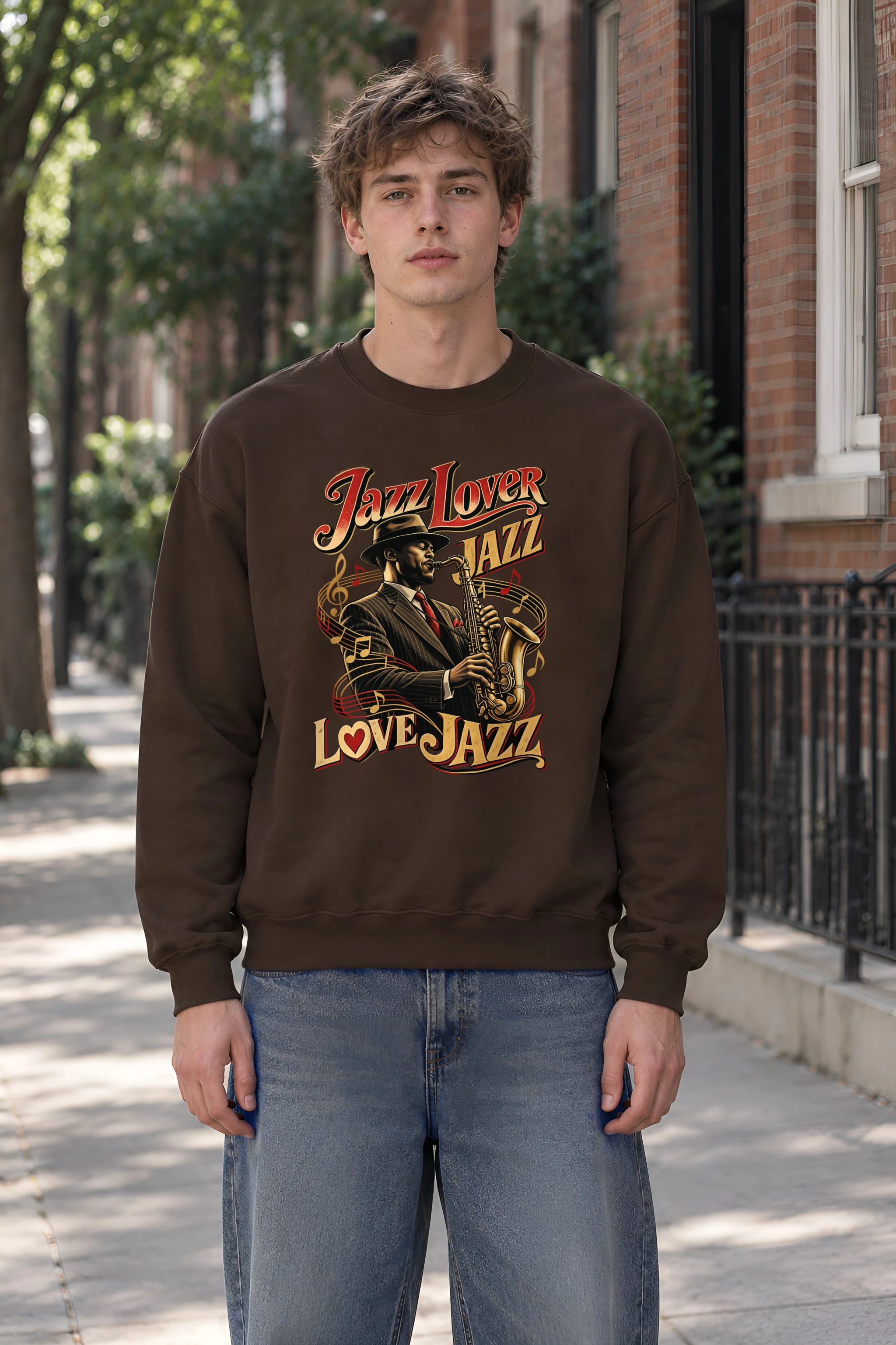 "Jazz Lover" 1 Crewneck Sweatshirt