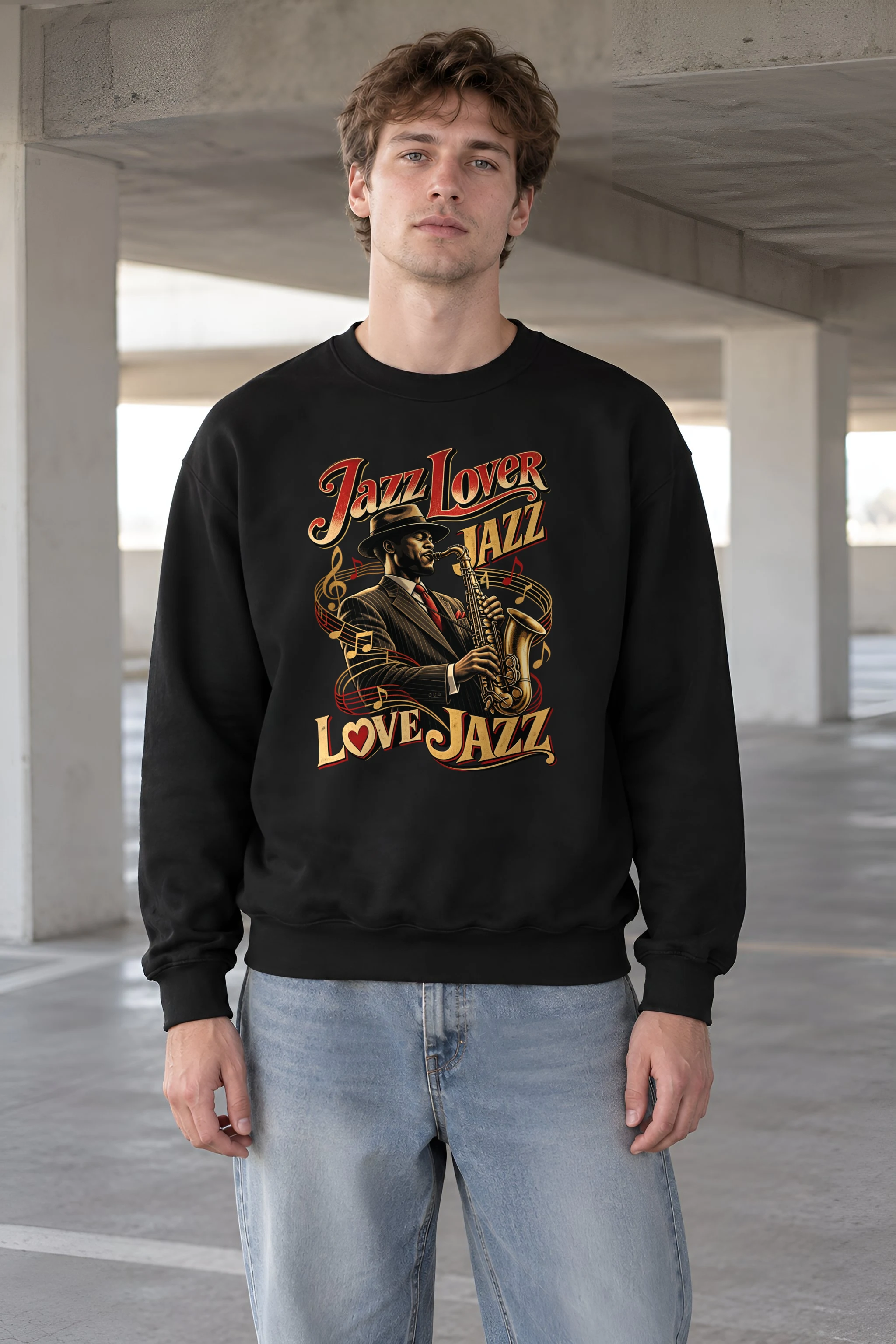"Jazz Lover" 1 Crewneck Sweatshirt