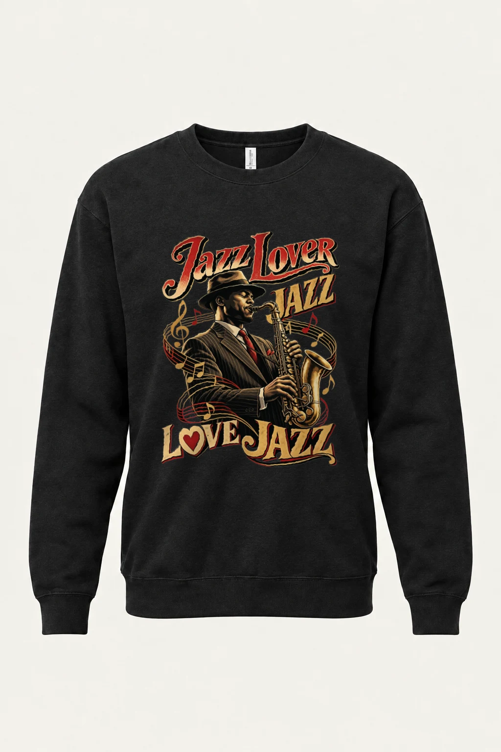 "Jazz Lover" Heavy Blend Unisex Crewneck Sweatshirt | Gildan 18000