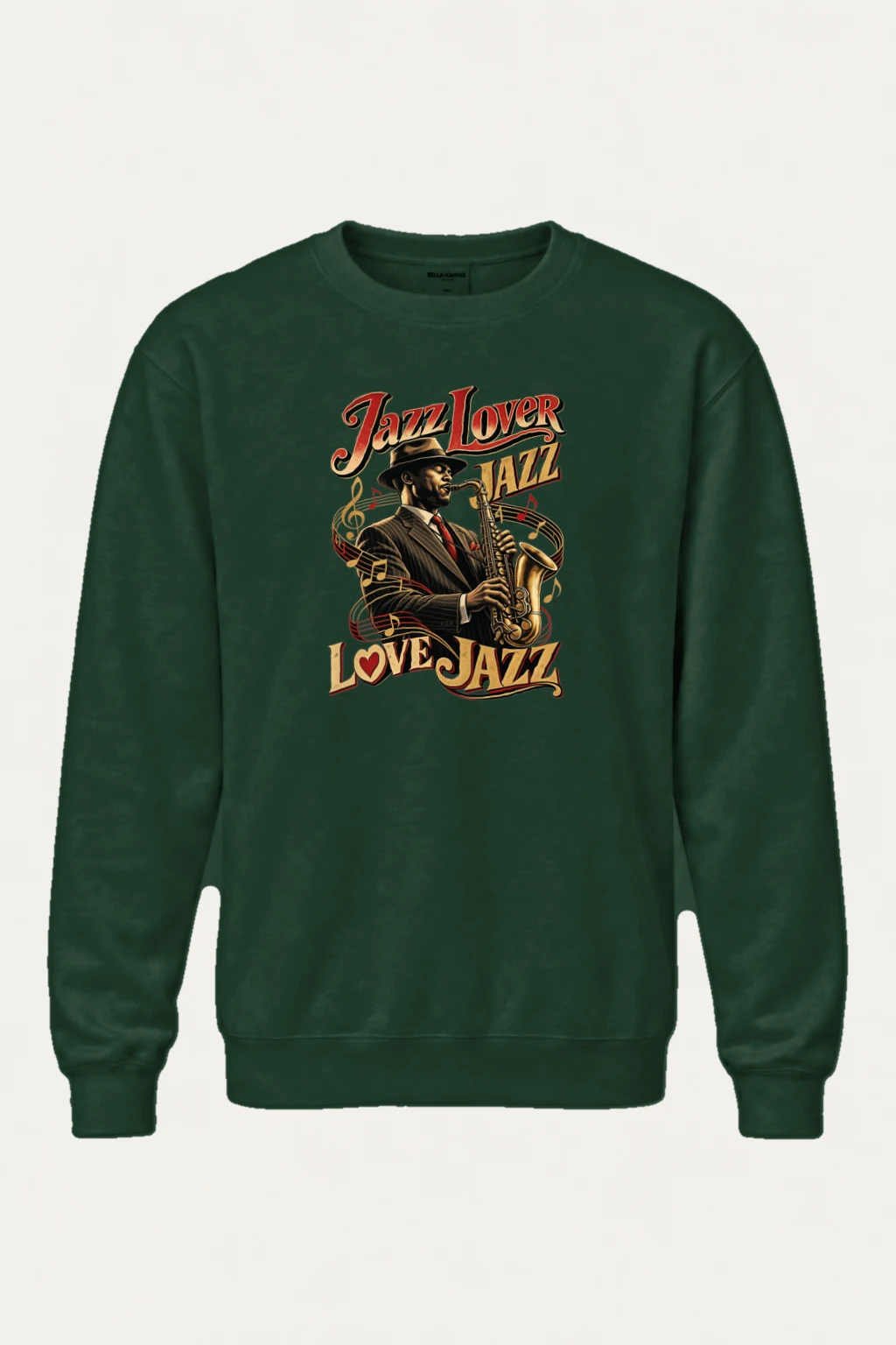 "Jazz Lover" Heavy Blend Unisex Crewneck Sweatshirt | Gildan 18000