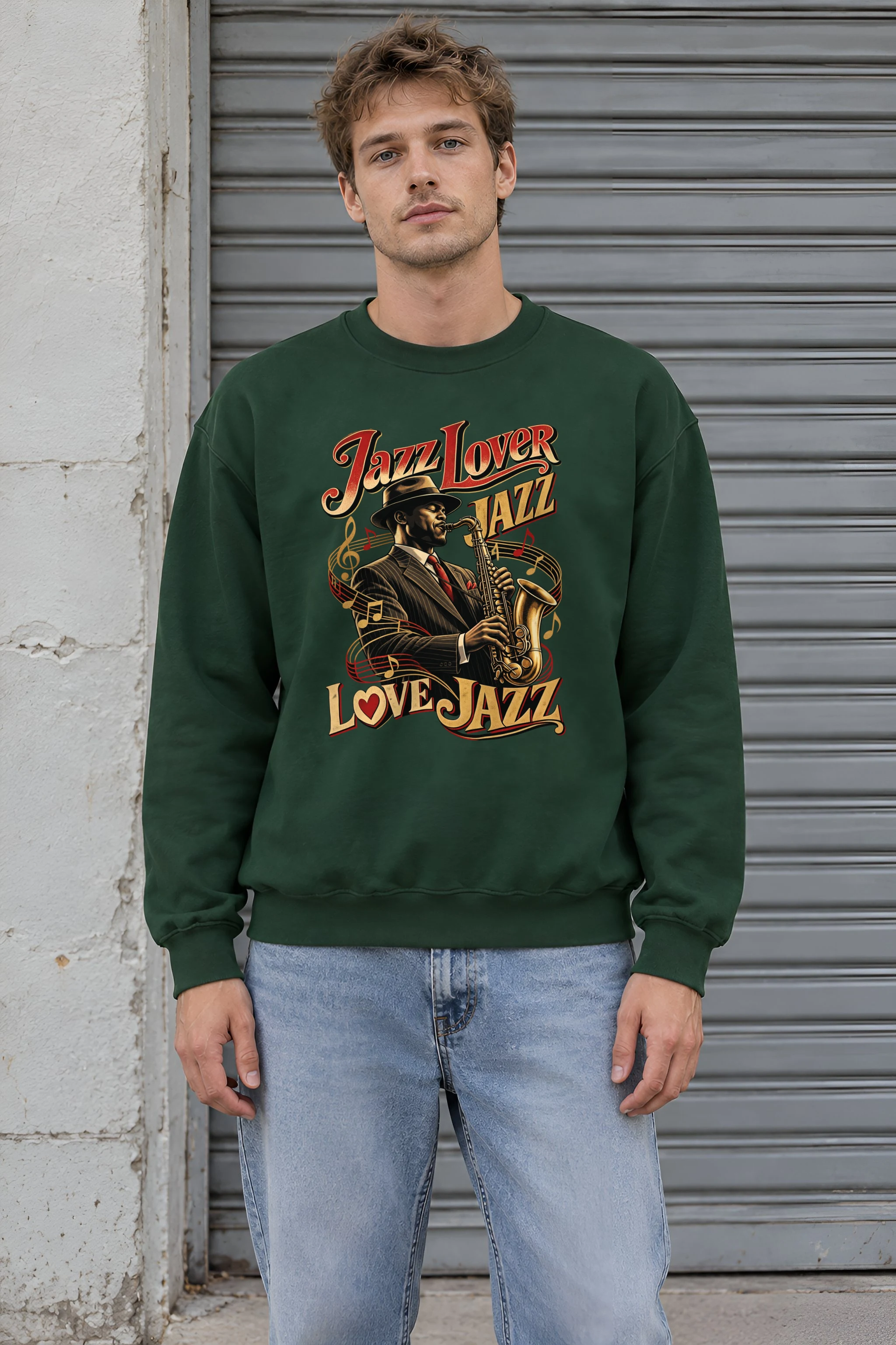 "Jazz Lover" 1 Crewneck Sweatshirt