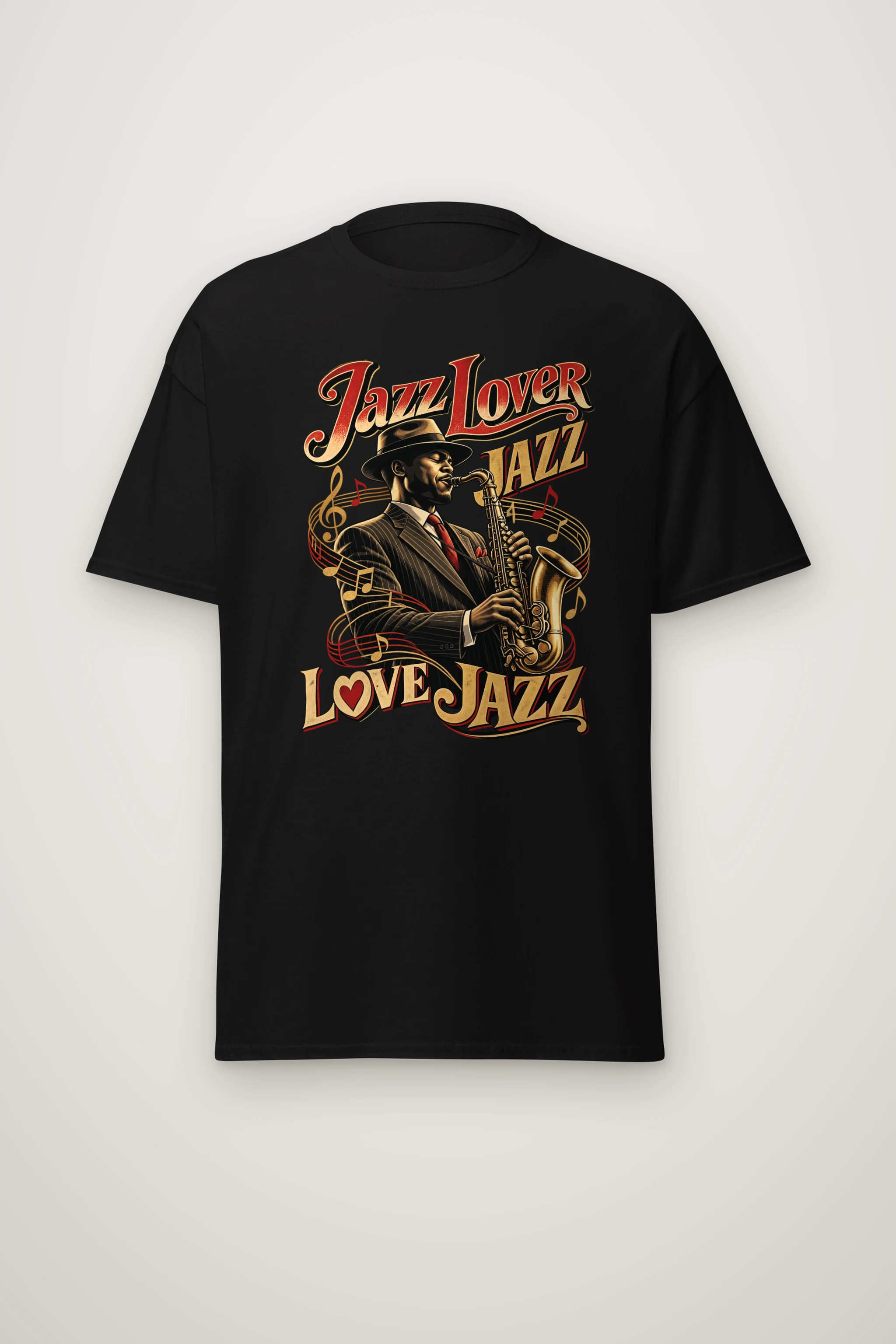 "Jazz Lover" Heavyweight Unisex Crewneck T-shirt