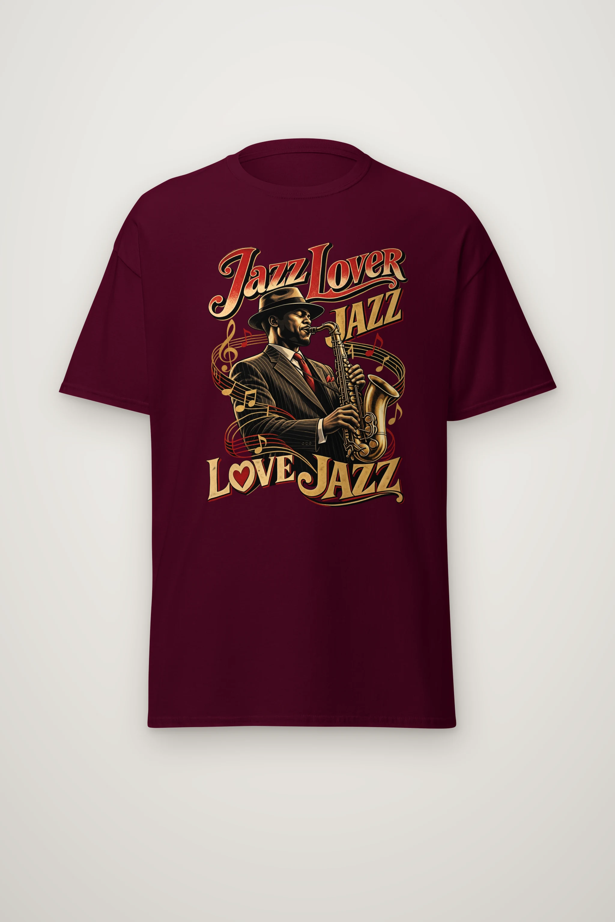 "Jazz Lover" Heavyweight Unisex Crewneck T-shirt