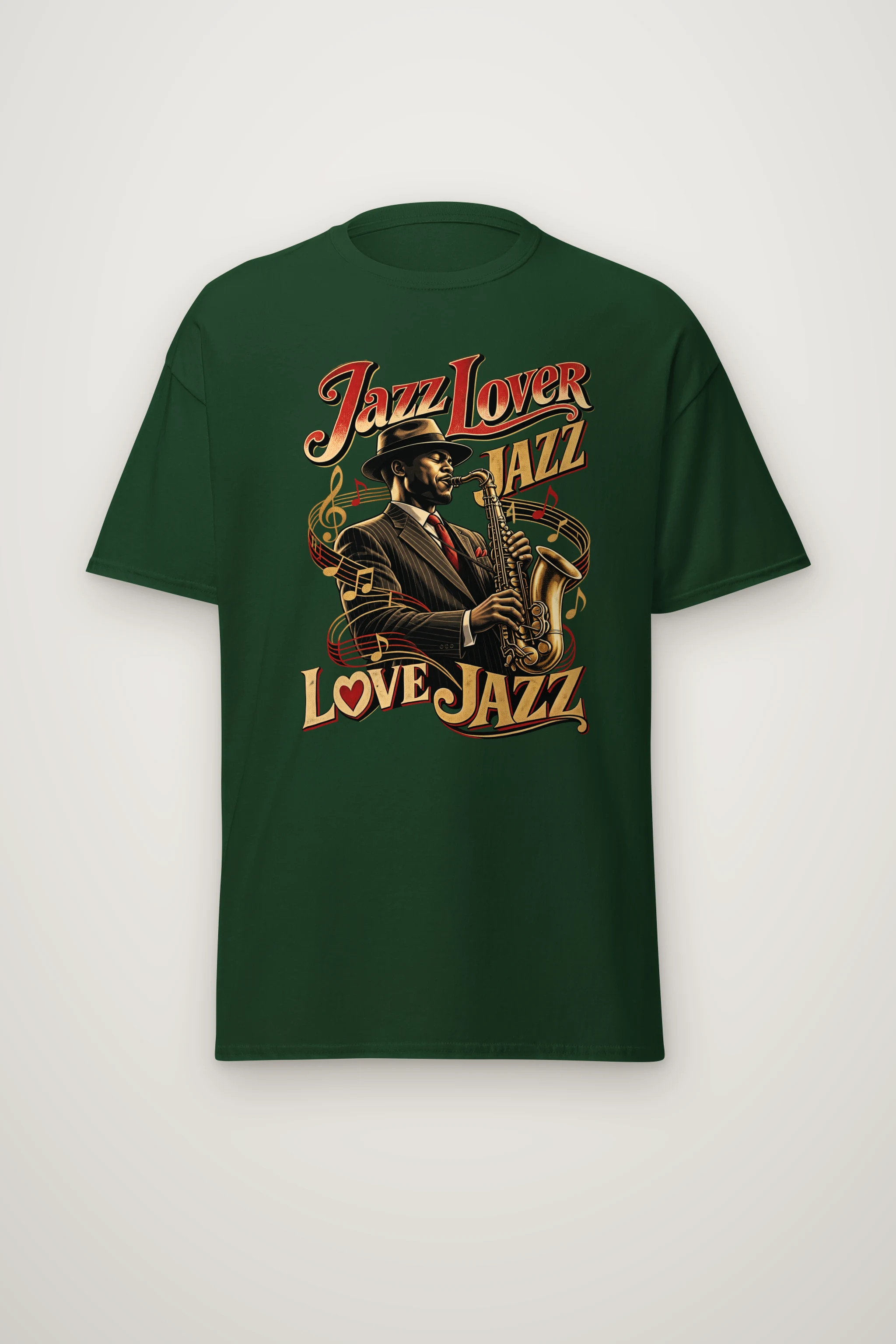 "Jazz Lover" Heavyweight Unisex Crewneck T-shirt