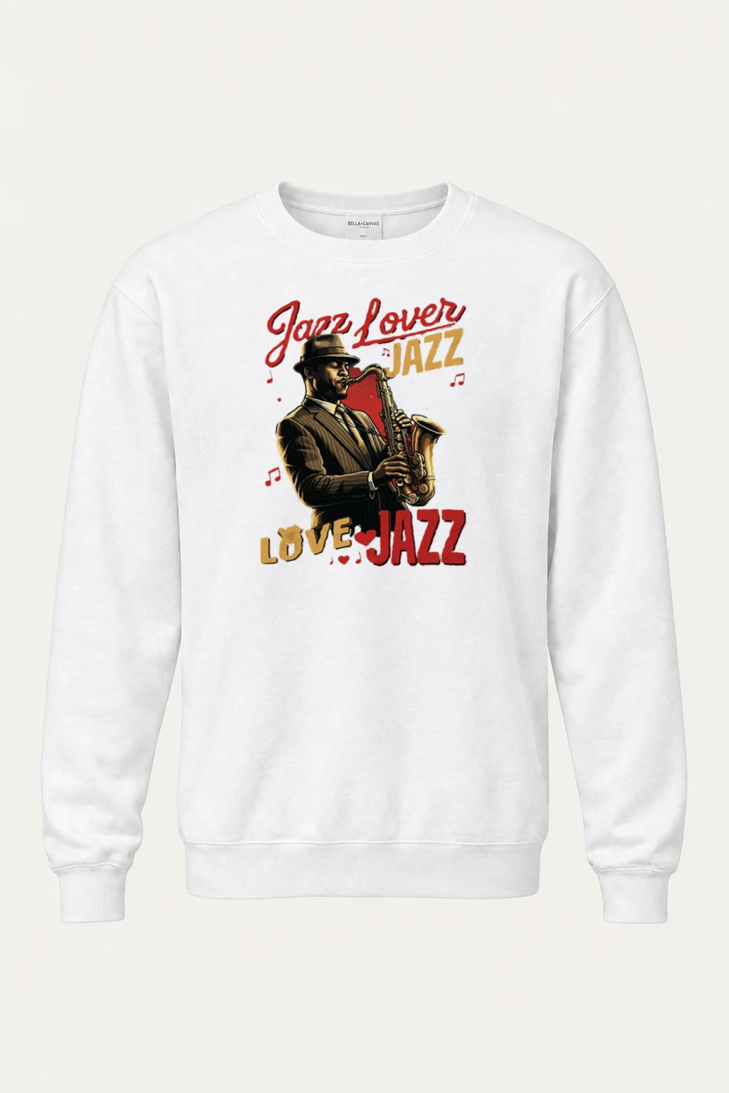 "Jazz Lover Poster" Heavy Blend Unisex Crewneck Sweatshirt | Gildan 18000