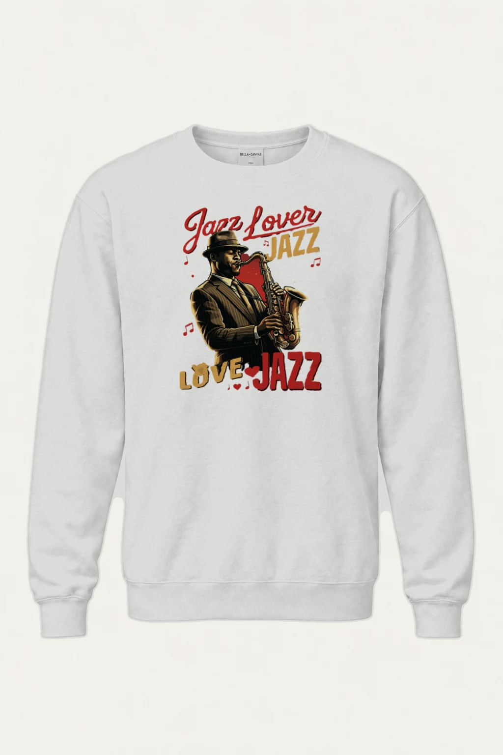"Jazz Lover Poster" Heavy Blend Unisex Crewneck Sweatshirt | Gildan 18000