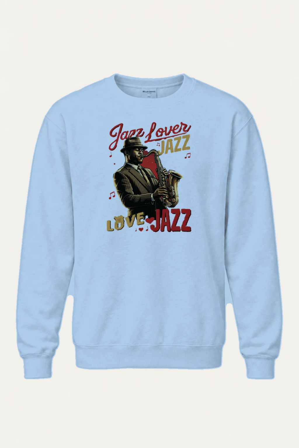 "Jazz Lover Poster" Heavy Blend Unisex Crewneck Sweatshirt | Gildan 18000