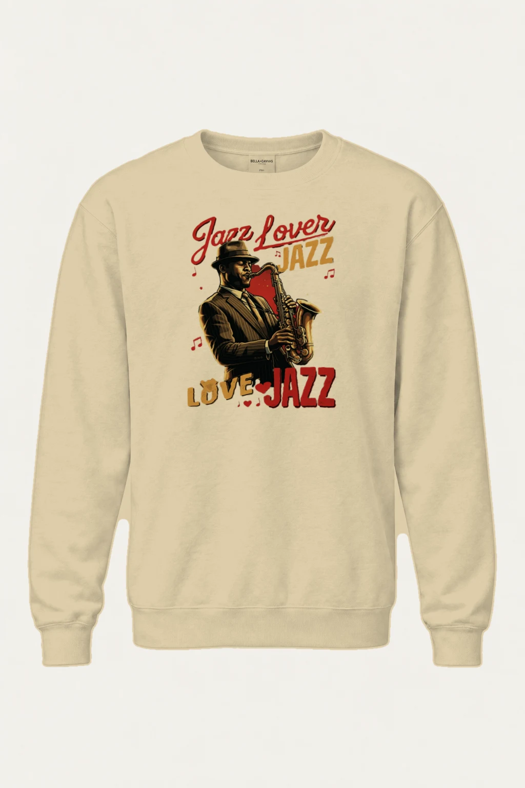 "Jazz Lover Poster" Heavy Blend Unisex Crewneck Sweatshirt | Gildan 18000