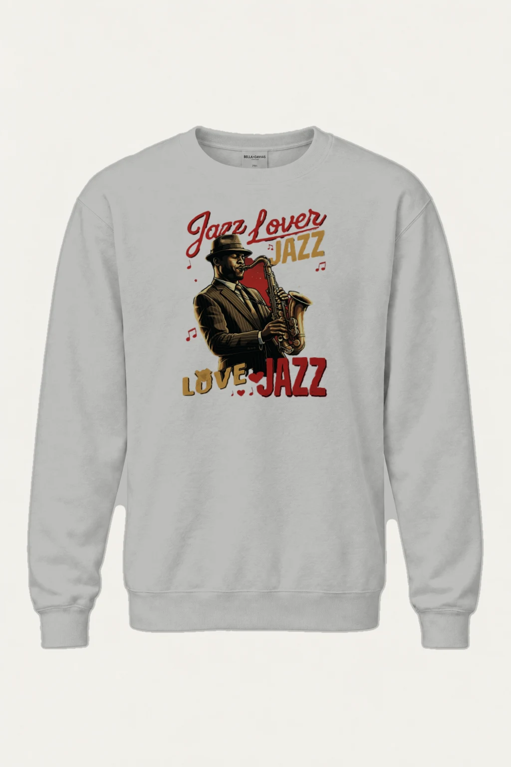 "Jazz Lover Poster" Heavy Blend Unisex Crewneck Sweatshirt | Gildan 18000
