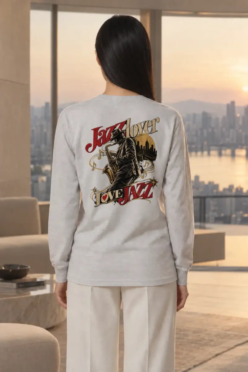 "Jazz Lover" Unisex Longsleeve T-shirt | Gildan 2400