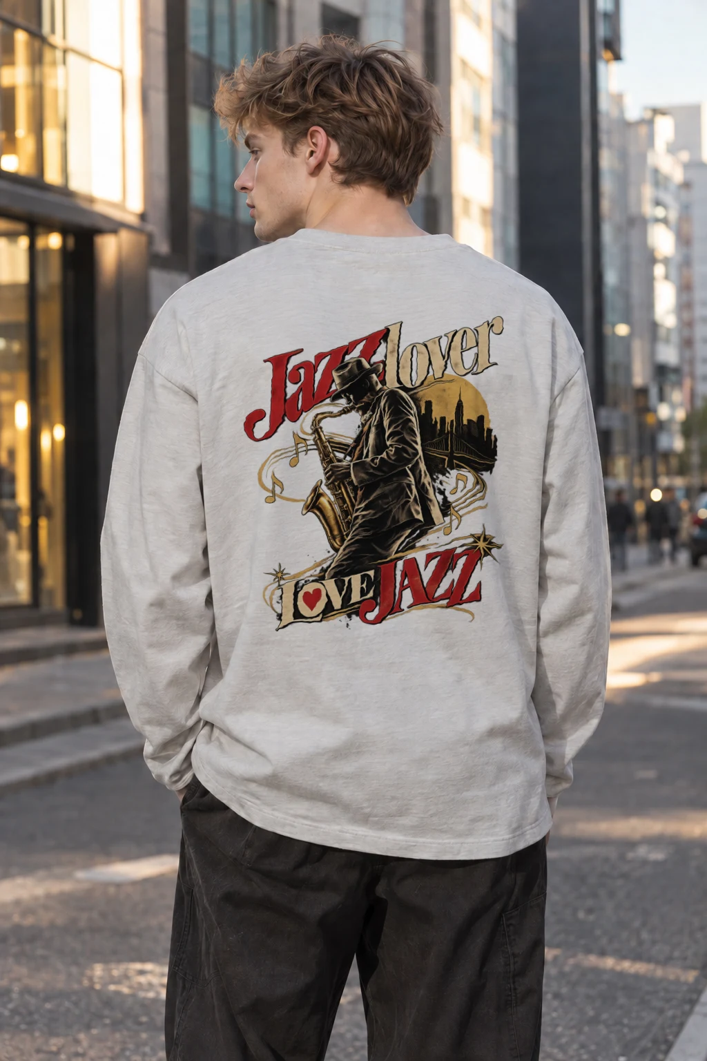 "Jazz Lover" Unisex Longsleeve T-shirt | Gildan 2400