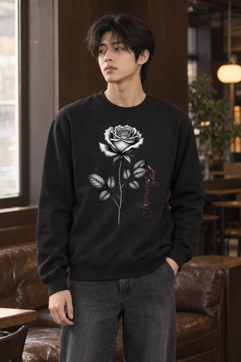 "Jeanne Rose" Heavy Blend Unisex Crewneck Sweatshirt | Gildan 18000