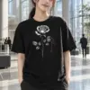 "Jeanne Rose" Heavyweight Unisex Crewneck T-shirt | Gildan 5000