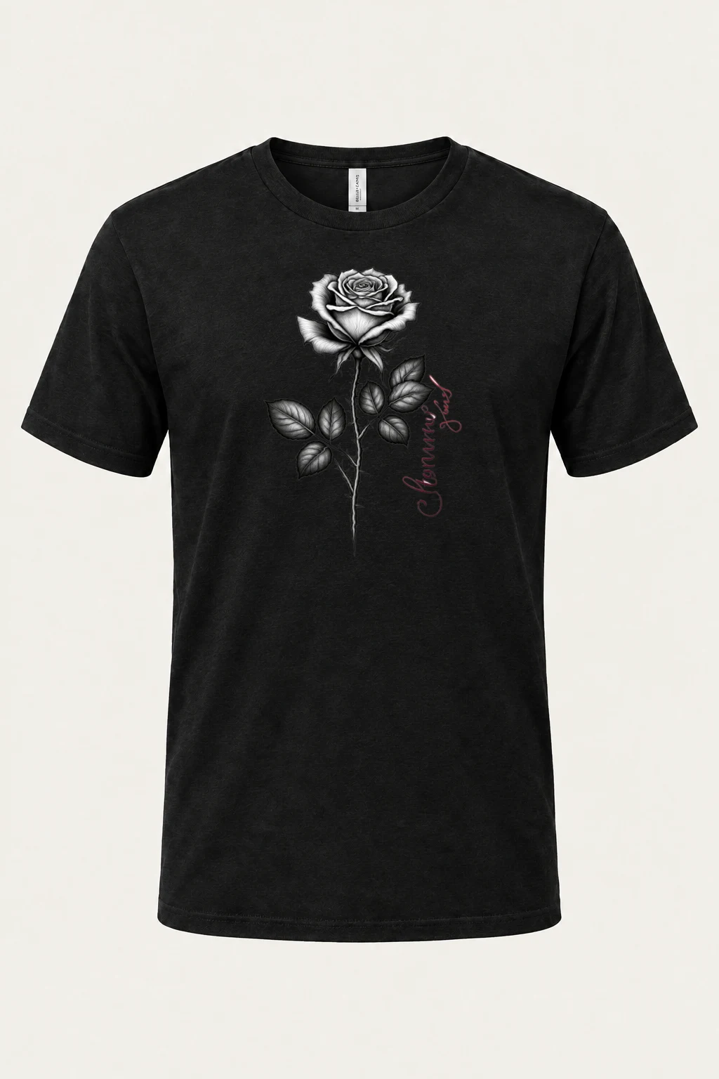 "Jeanne Rose" Heavyweight Unisex Crewneck T-shirt | Gildan 5000