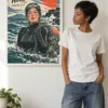 "Jeju Diver's Harvest" Premium Wooden Framed Poster