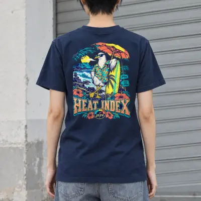"Jeju Good Day" Heavyweight Unisex Crewneck T-shirt | Gildan 5000