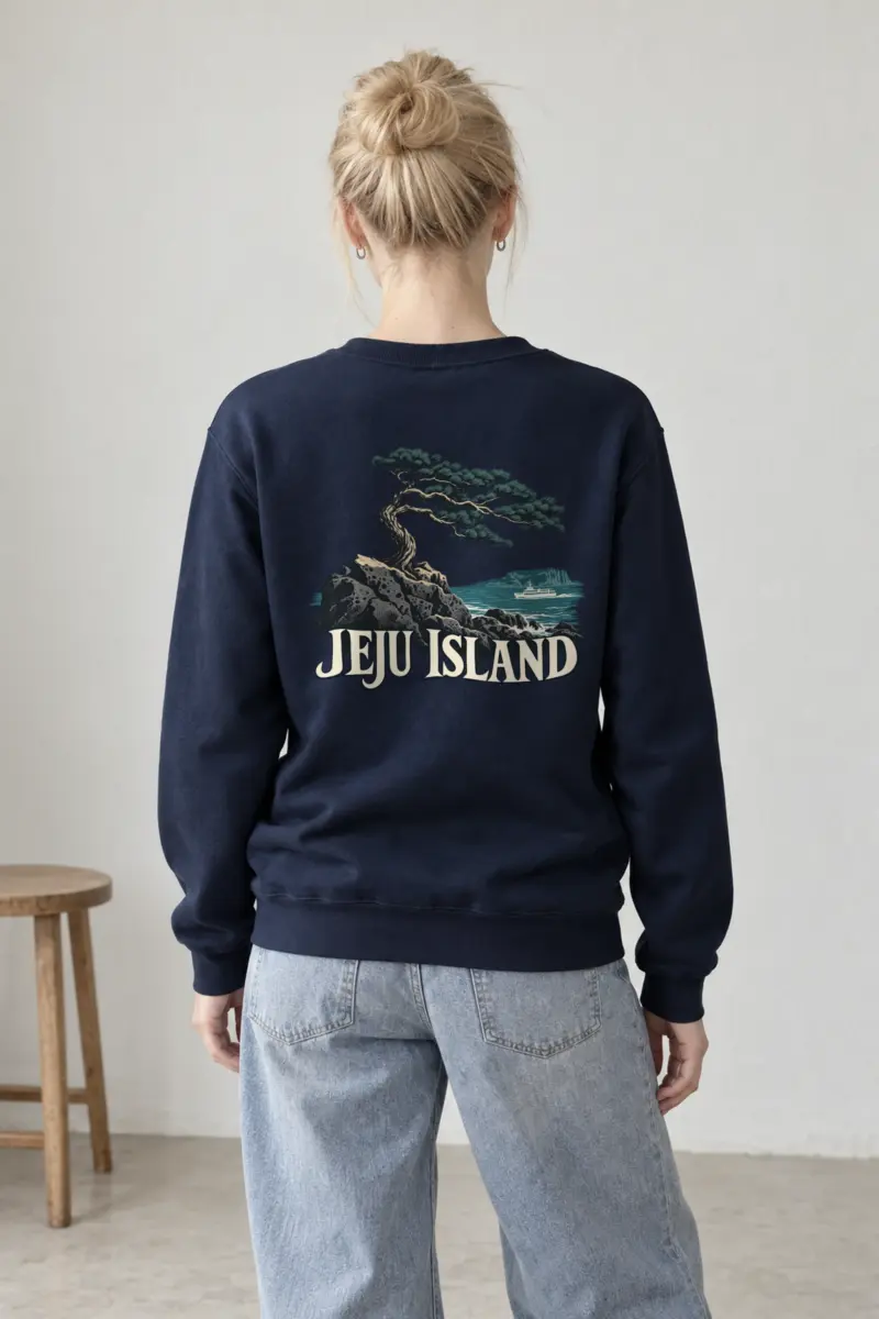 "Jeju Island Basalt" Heavy Blend Unisex Crewneck Sweatshirt