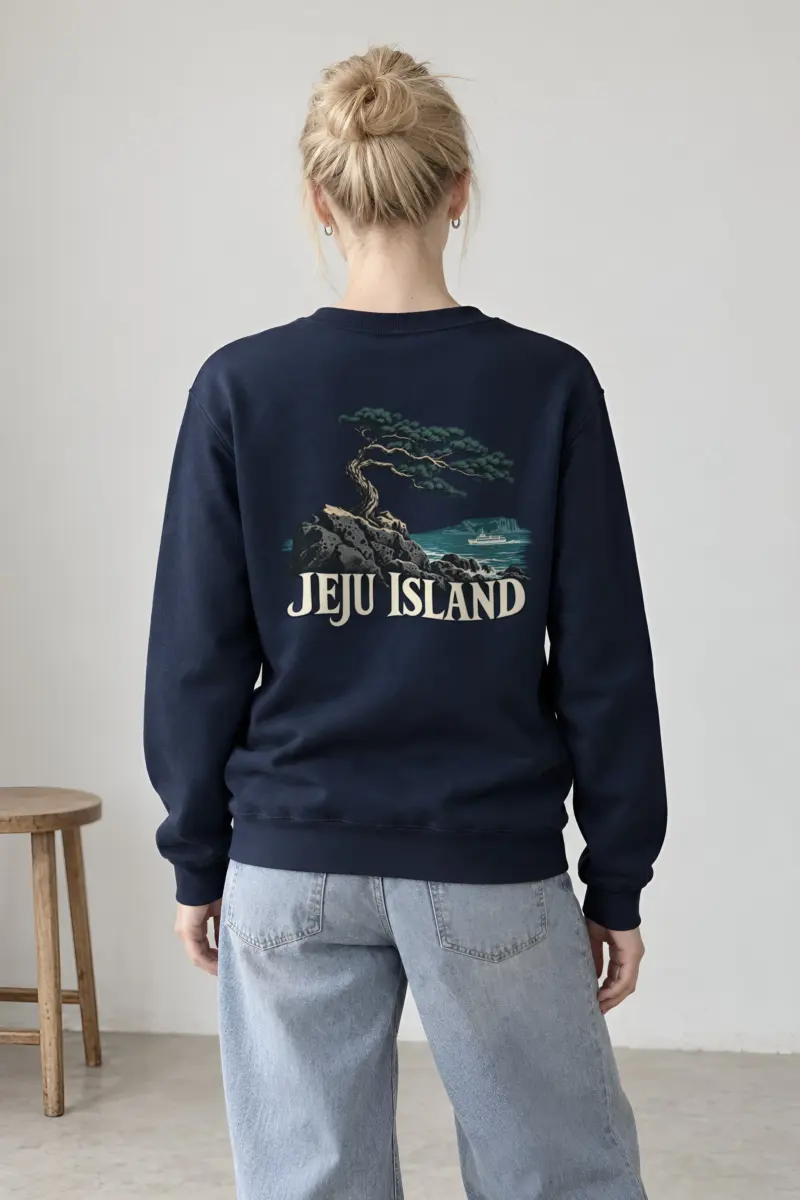 "Jeju Island Basalt" Heavy Blend Unisex Crewneck Sweatshirt