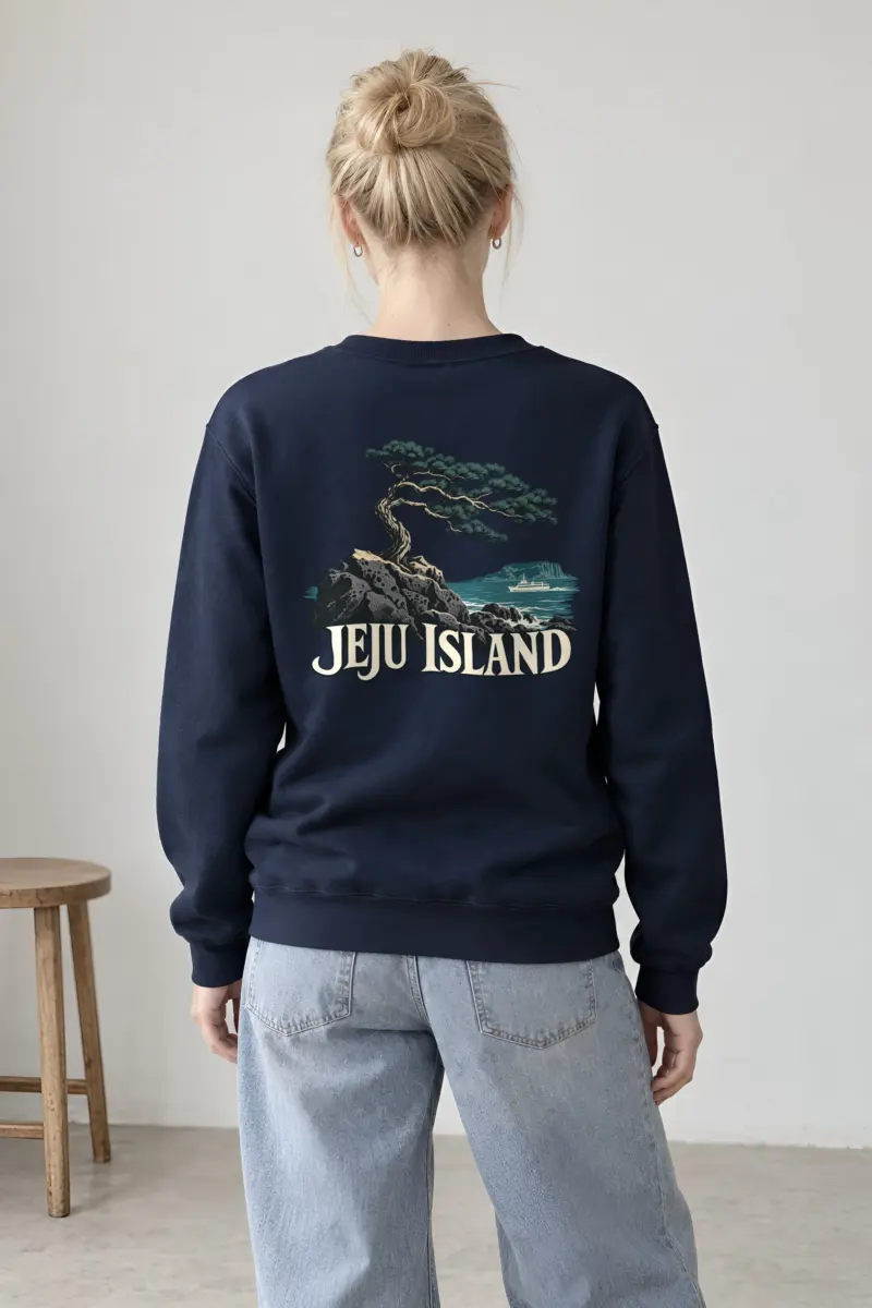 "Jeju Island Basalt" Heavy Blend Unisex Crewneck Sweatshirt