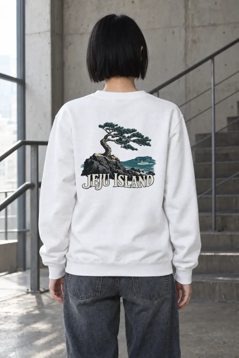 "Jeju Island Basalt" Heavy Blend Unisex Crewneck Sweatshirt | Gildan 18000