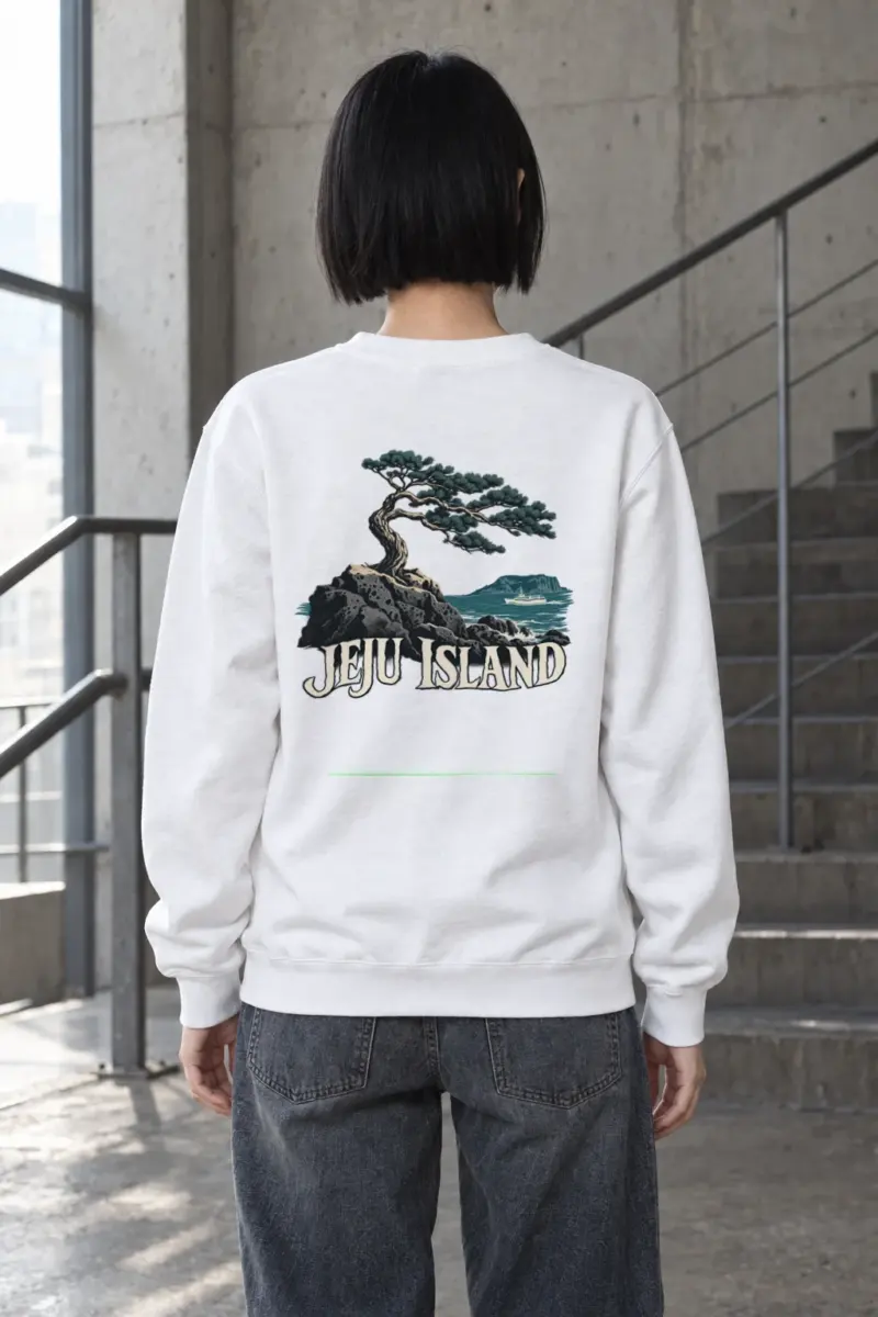 "Jeju Island Basalt" Heavy Blend Unisex Crewneck Sweatshirt | Gildan 18000
