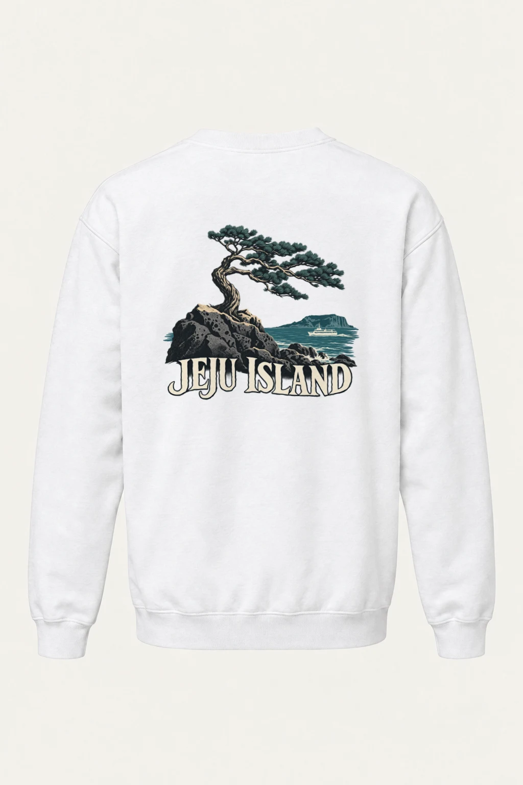 "Jeju Island Basalt" Heavy Blend Unisex Crewneck Sweatshirt | Gildan 18000