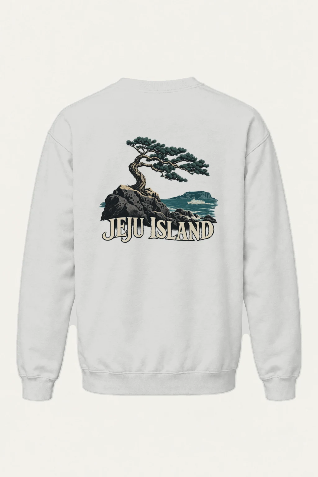 "Jeju Island Basalt" Heavy Blend Unisex Crewneck Sweatshirt | Gildan 18000