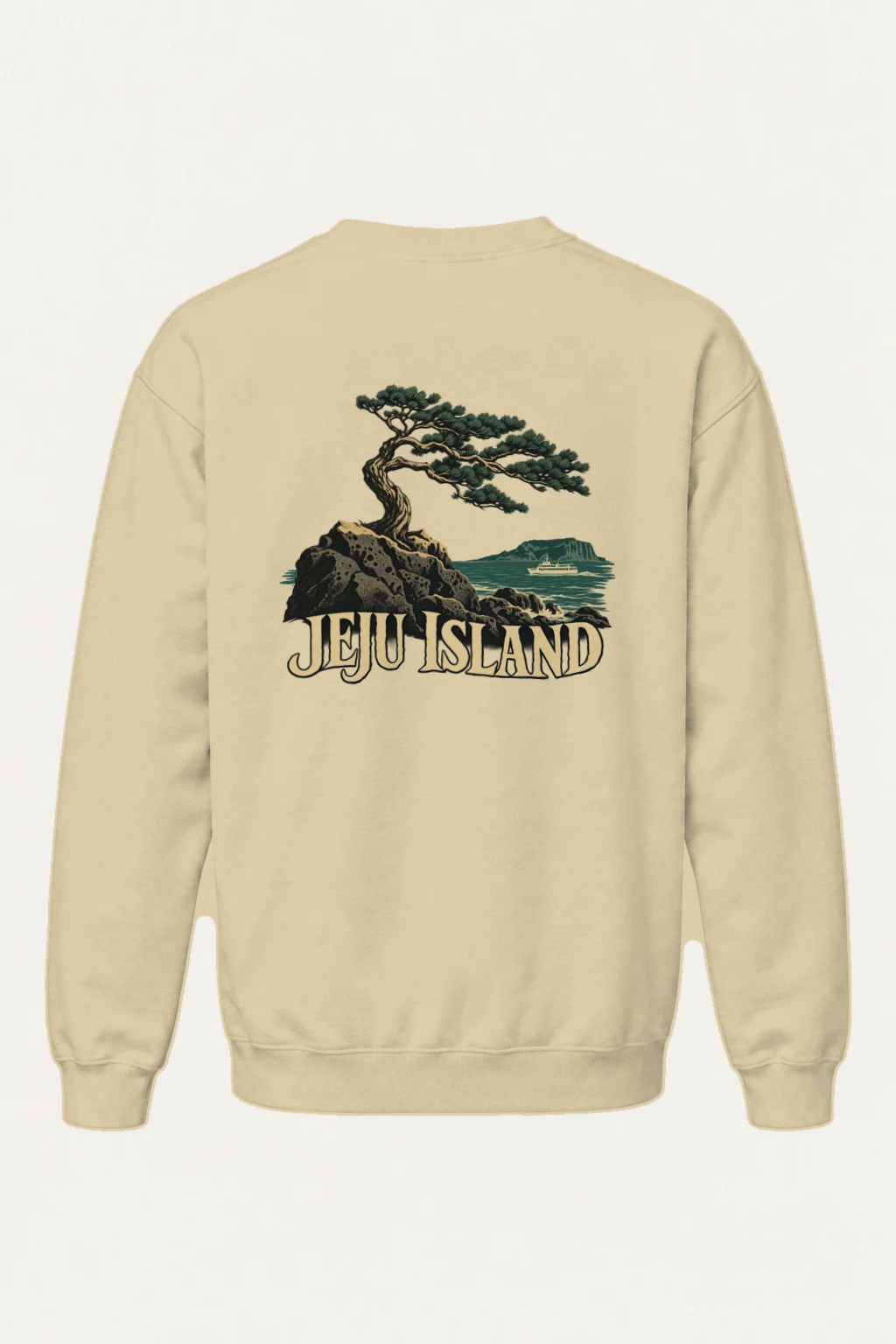 "Jeju Island Basalt" Heavy Blend Unisex Crewneck Sweatshirt | Gildan 18000