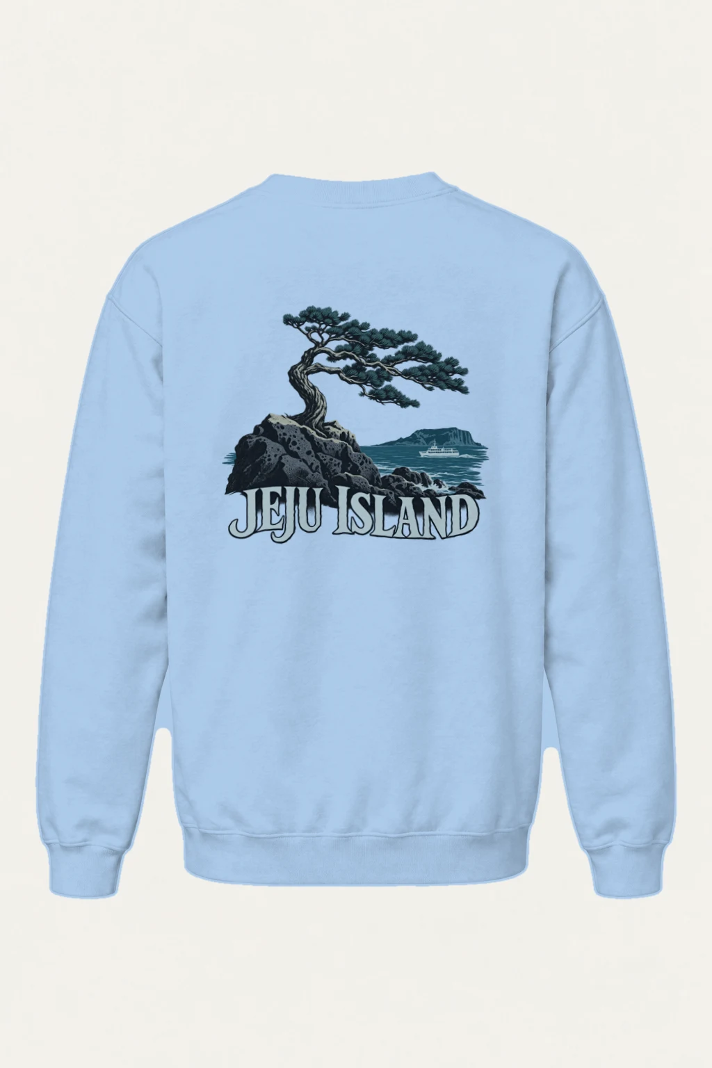 "Jeju Island Basalt" Heavy Blend Unisex Crewneck Sweatshirt | Gildan 18000