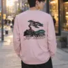 "Jeju Island Basalt Sea" Unisex Longsleeve T-shirt | Gildan 2400