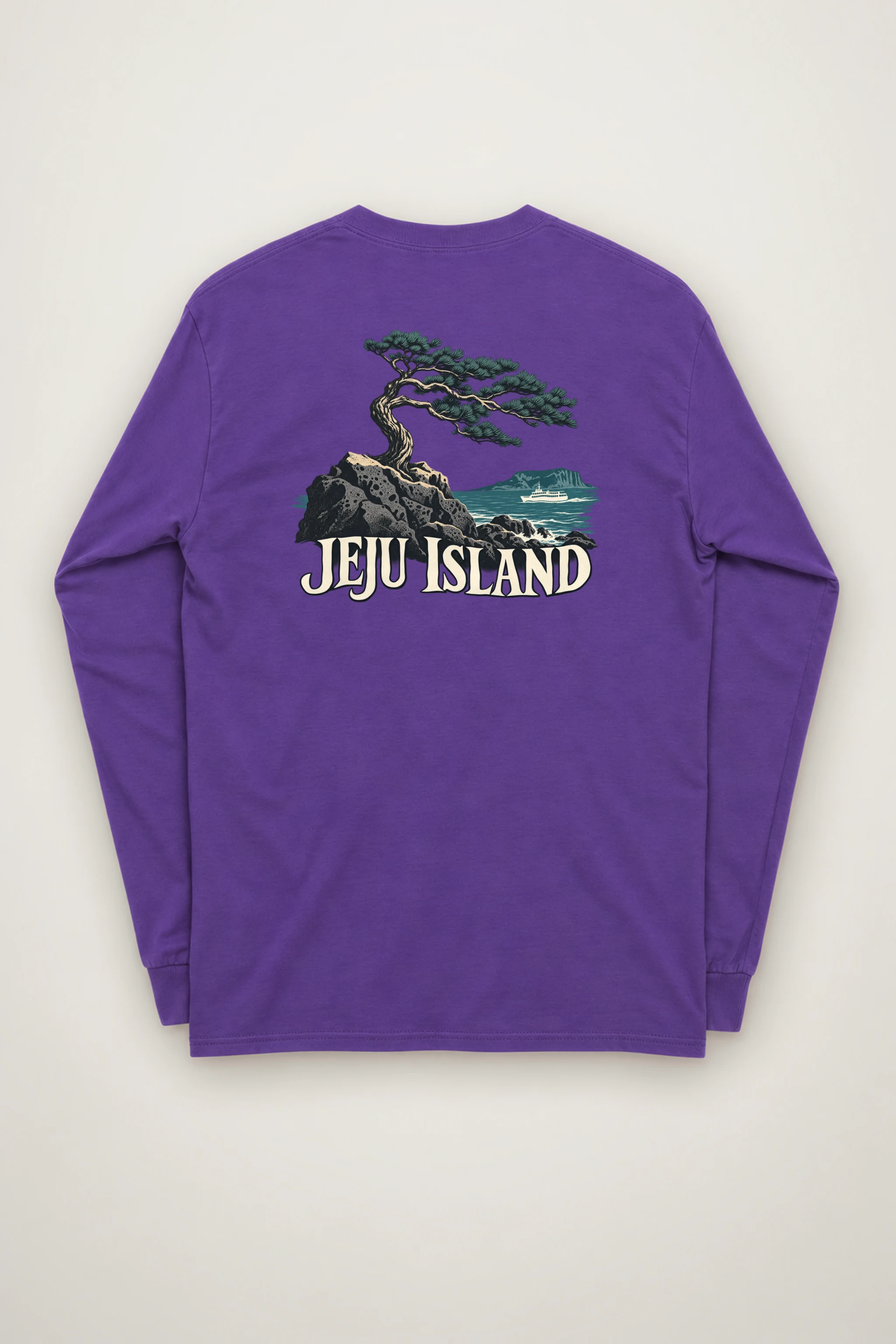 "Jeju Island Basalt Sea" Unisex Longsleeve T-shirt