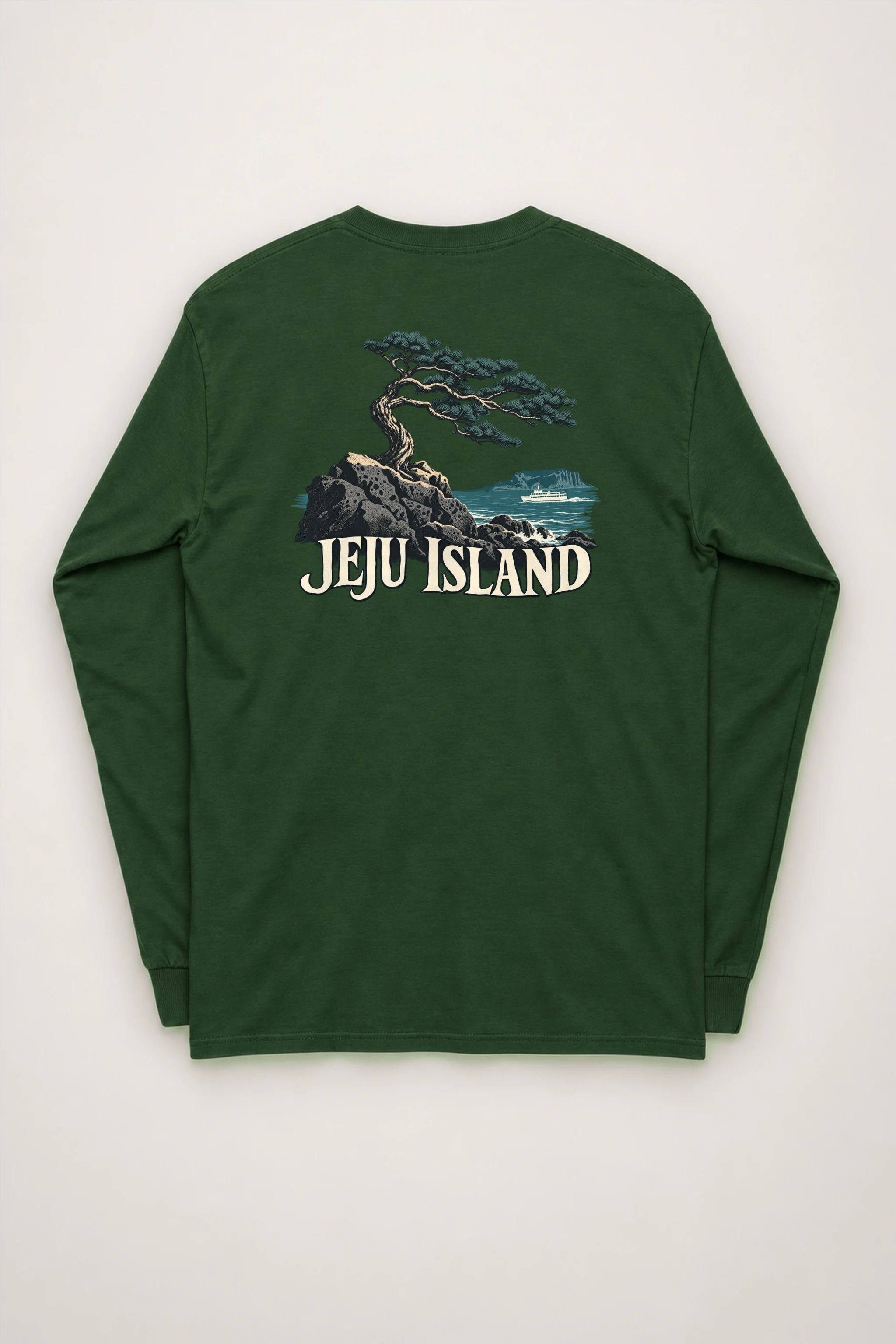 "Jeju Island Basalt Sea" Unisex Longsleeve T-shirt