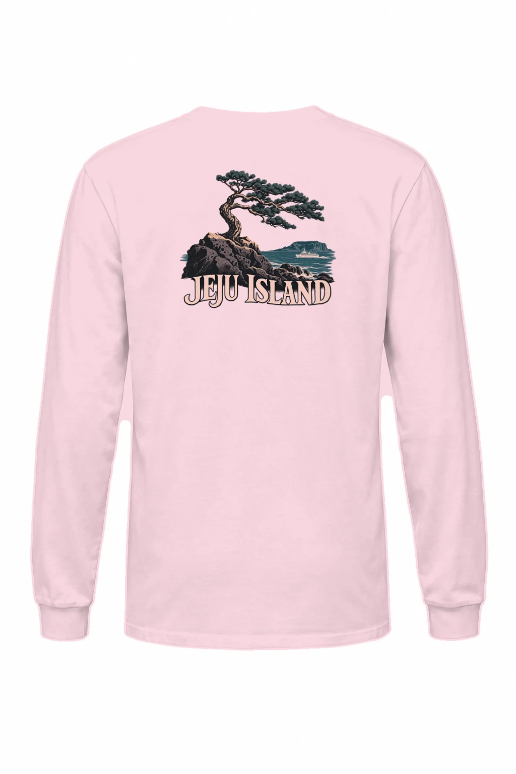"Jeju Island Basalt Sea" Unisex Longsleeve T-shirt | Gildan 2400