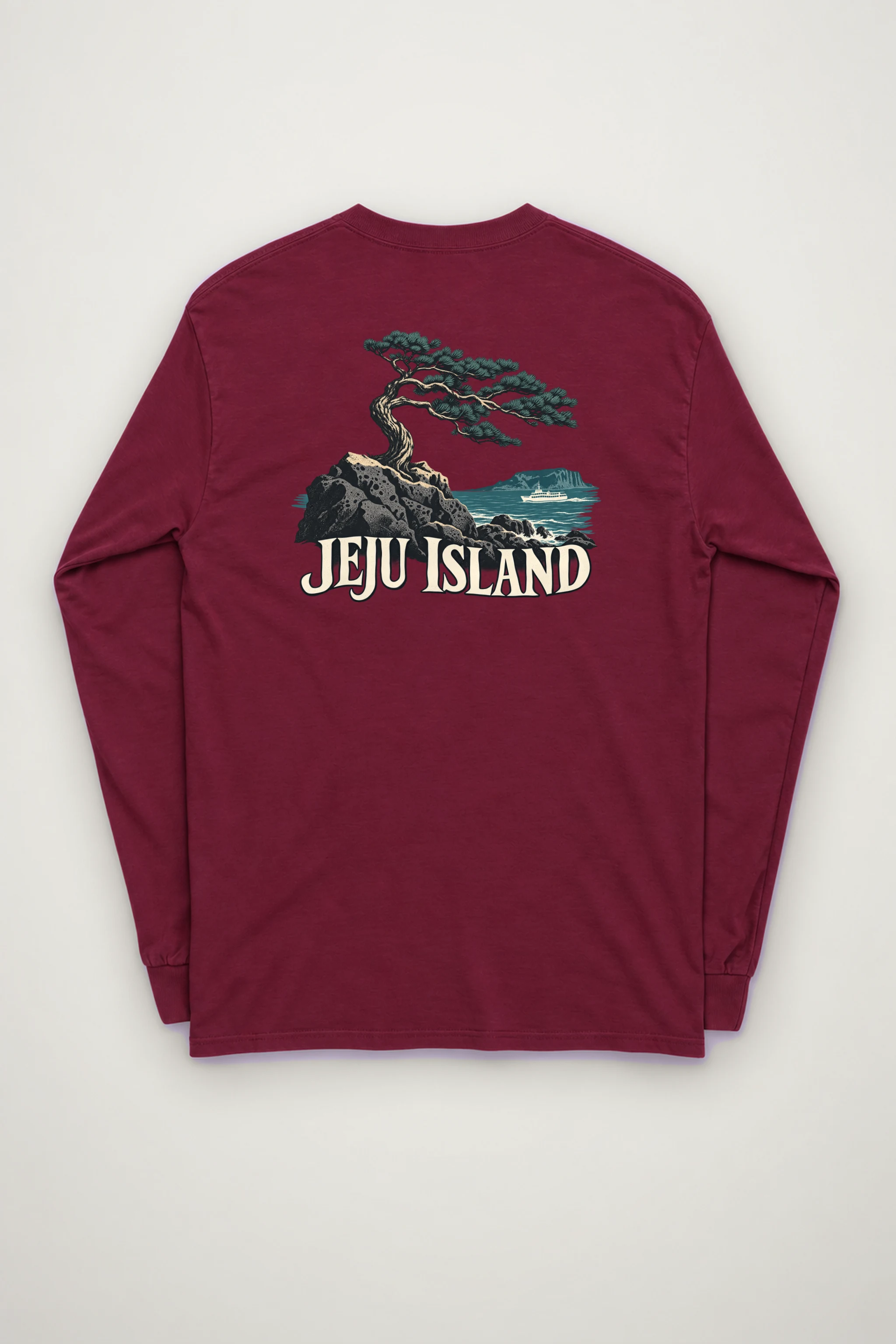"Jeju Island Basalt Sea" Unisex Longsleeve T-shirt